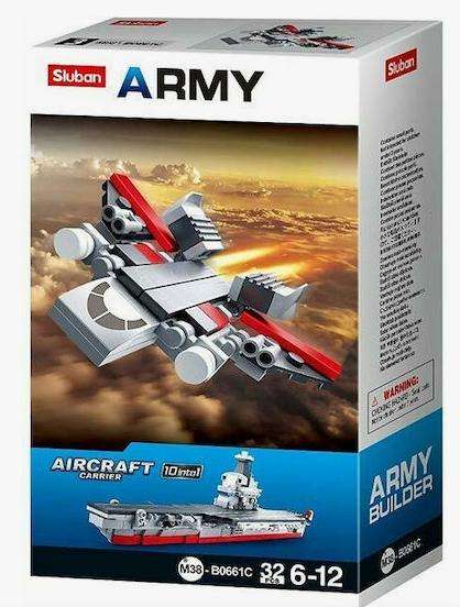 Sluban M38-B0661C Admiral Kuznetsov 10 in 1: air defense plane - 32 Piece (Box damaged)
