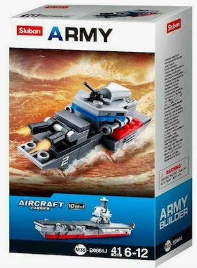 Sluban M38-B0661J Admiral Kuznetsov 10 in 1: air defense boat - 41 Piece (Box damaged)