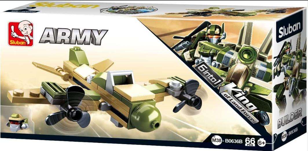 Sluban Builder M38-B0636B King of Land Force - 66 Piece