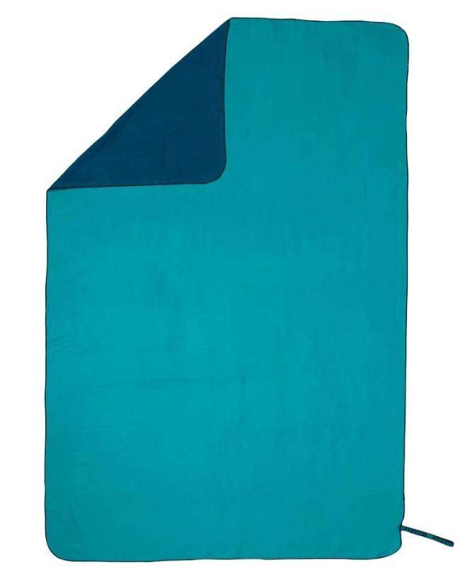 Nabaiji Microfibre Towel / Ultra Compact Double-Sided Size Xl - Blue/Green