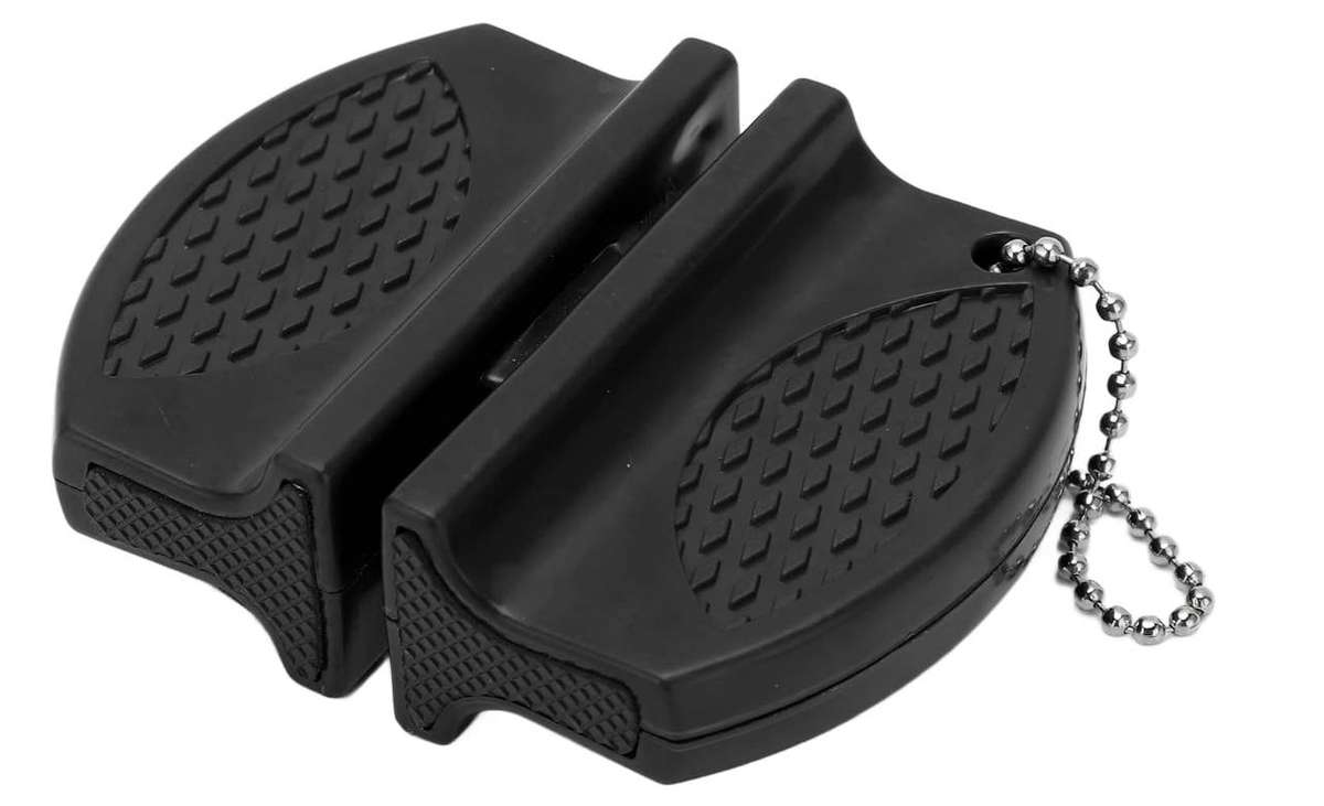 Portable Mini Knife Sharpener Multifunctional Pocket Knife Sharpener (Black)