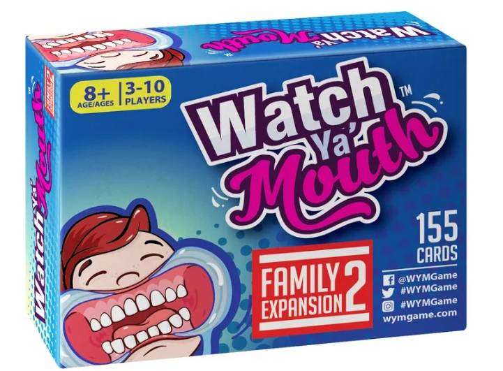 Watch Ya' Mouth Family Expansion Pack 2 Party Game 155 Cards New For All Mouth Guard Games