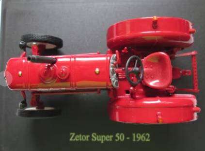 Hachette Partworks-Scale Model-Tractor Zetor Super 50-1962-Red