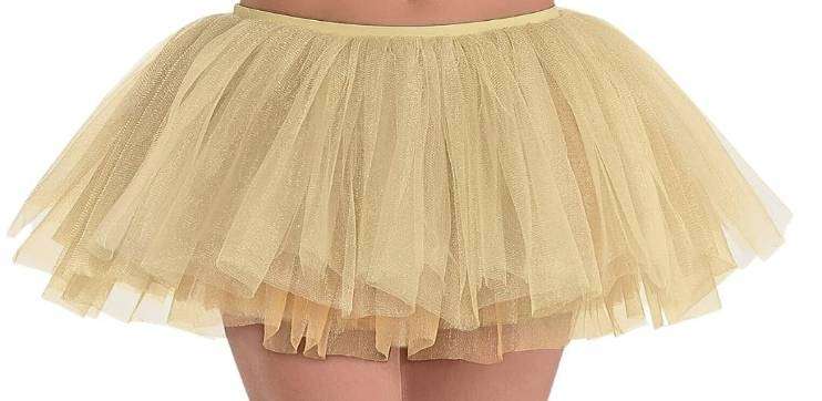 Gold Tutu Skirt Party Accessory