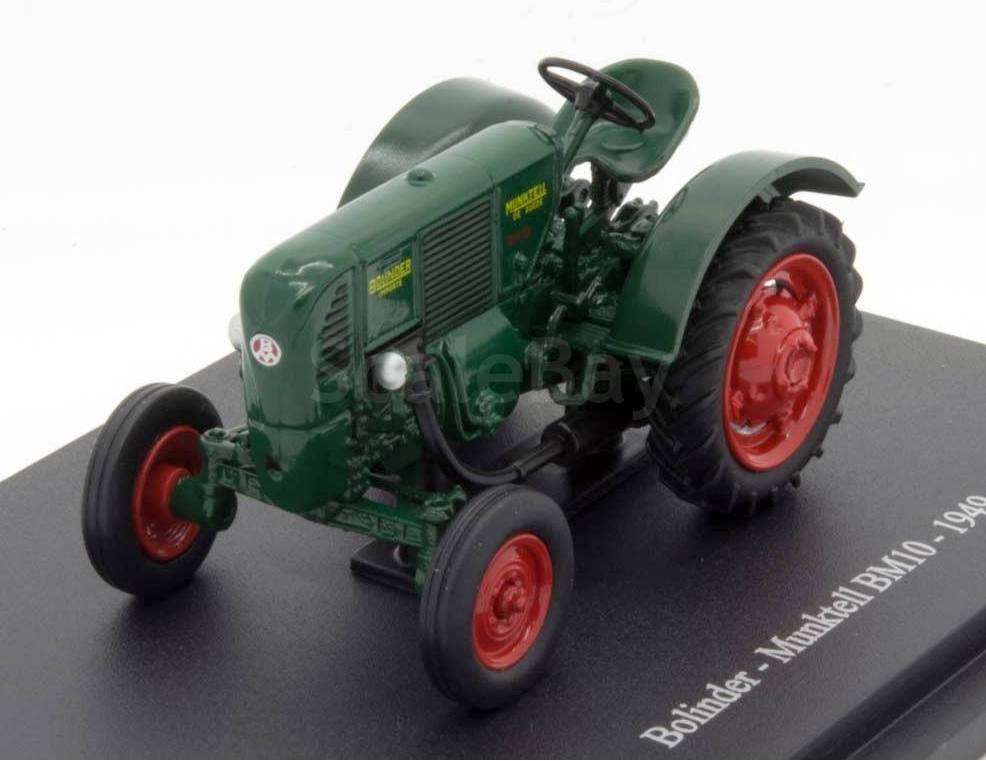 Hatchette 1/43 Scale - Bolinder Munktell BM10 1949 Diecast & Plastic model tractor - Green