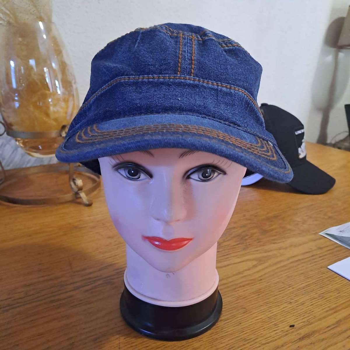 VOBOOM Washed Cotton Military Caps Cadet Army Caps Unique Design Vintage Flat Top Cap