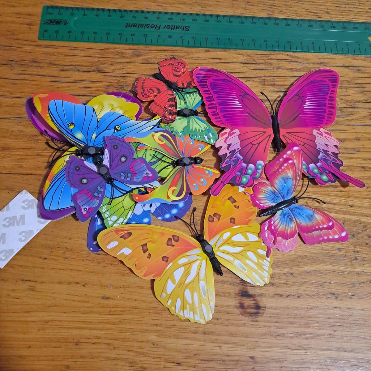 12 x Butterflies (Double sided tape and/or magnet)
