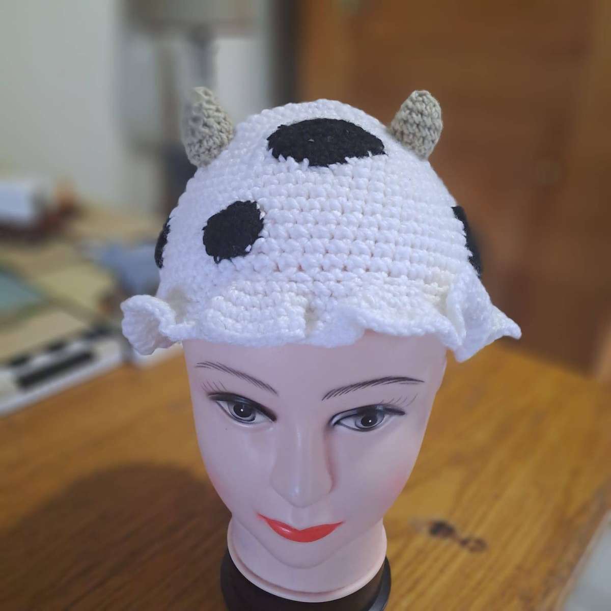 Crochet Cow Bucket Hat