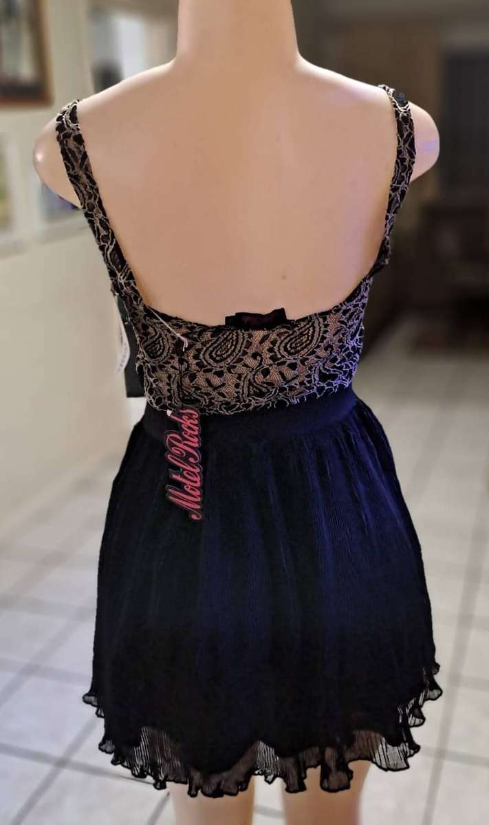 Motel Rocks Honey Black Cream Dress - Please read
