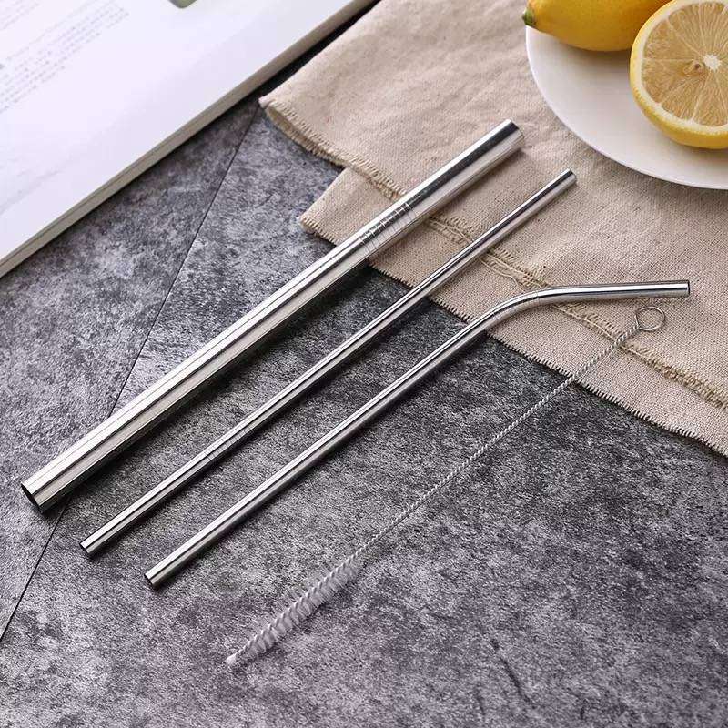 Set of Stainless-Steel Straws