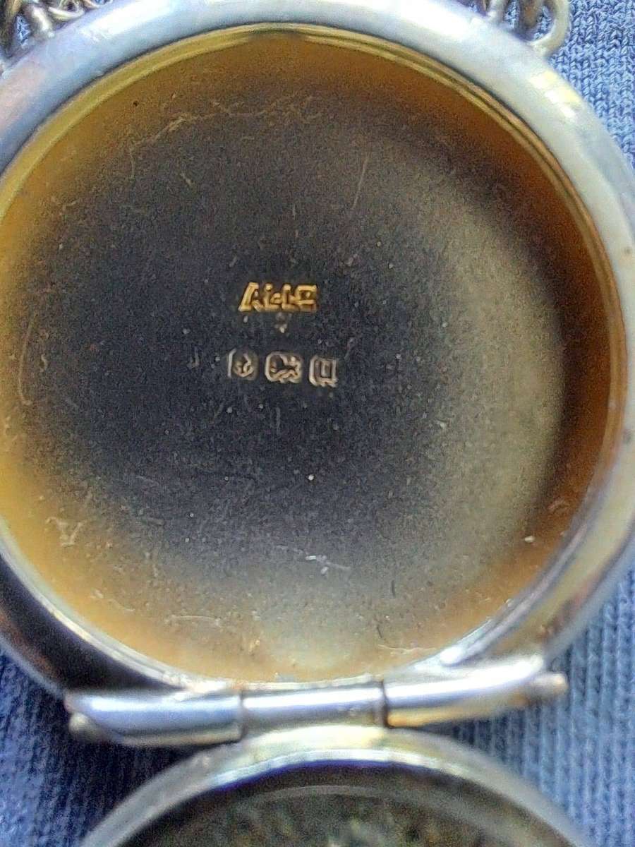 Antique Sterling Silver Ladies Compact for Evening Bag Birmingham 1919