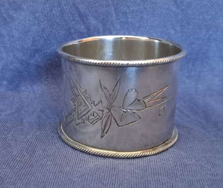 Imperial Russia Solid Silver Serviette Ring Moscow 1890s