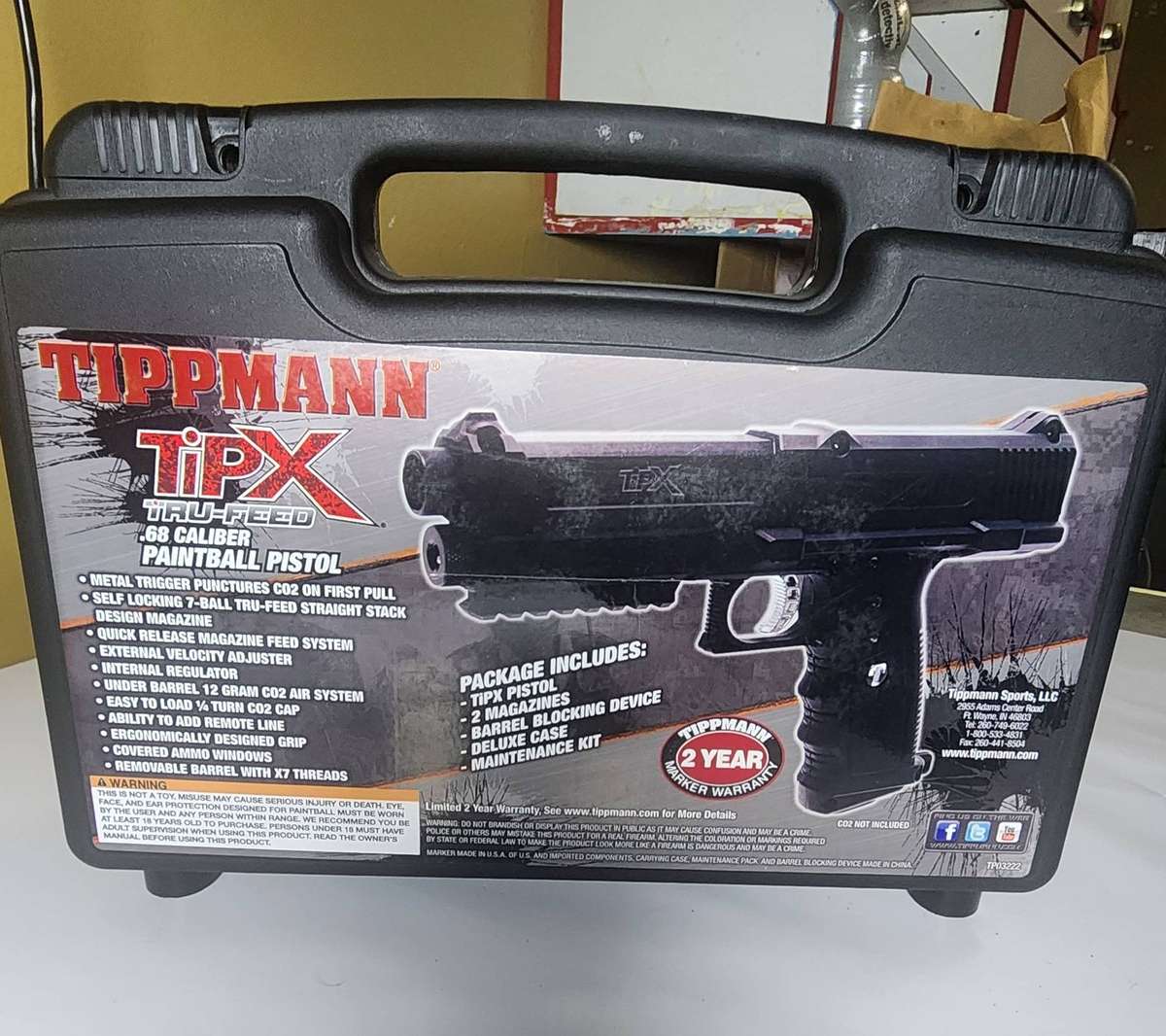 Tippmann TiPX (TPX) 0.68 Caliber Black Self Defence Kit