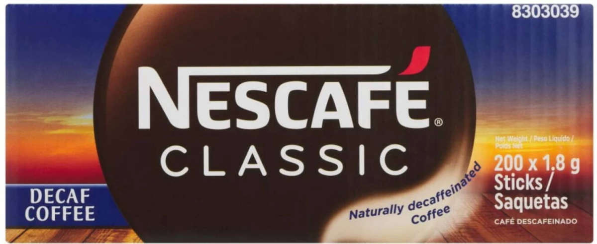 Nescafe Classic Decaf Coffee  (200 sachets x 1.8 g) (Last 3 Boxes)