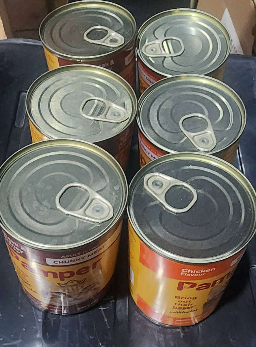 Pamper Cat Food Cans (1 bid for 6 cans)