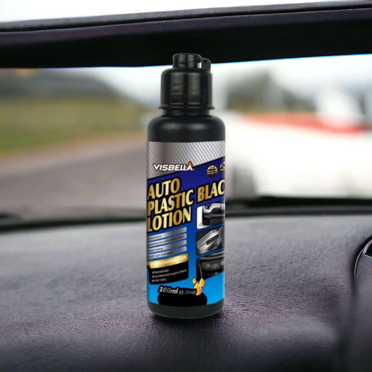 Visbella Auto Plastic Black Lotion 100ml