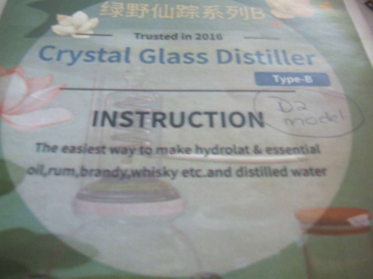 new crystal glass distiller (almost R12 000 on R1 Auction)