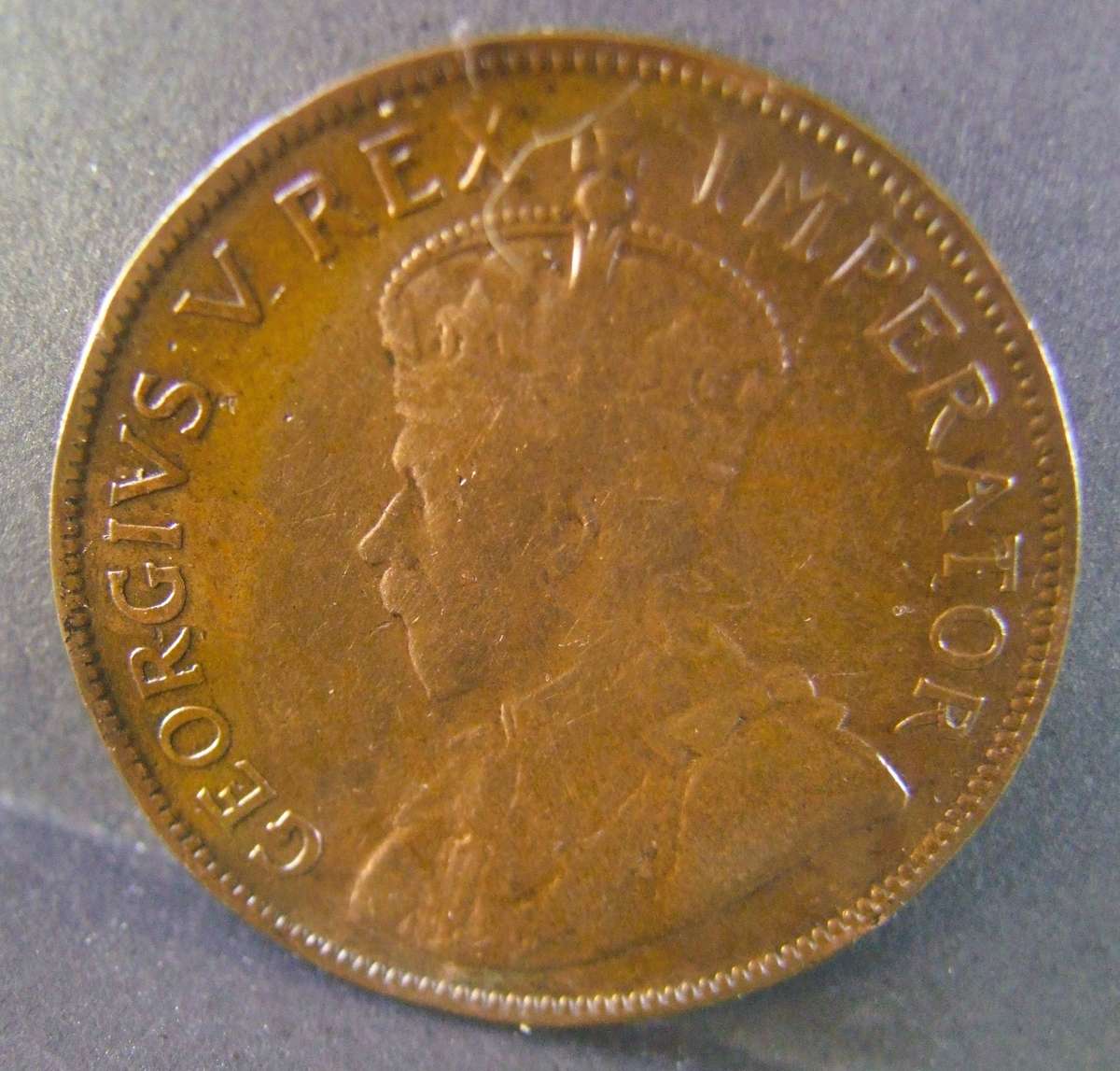KING GEORGE V SERIES,,, 1933 1 PENNY ( HIGH CAT VALUE)