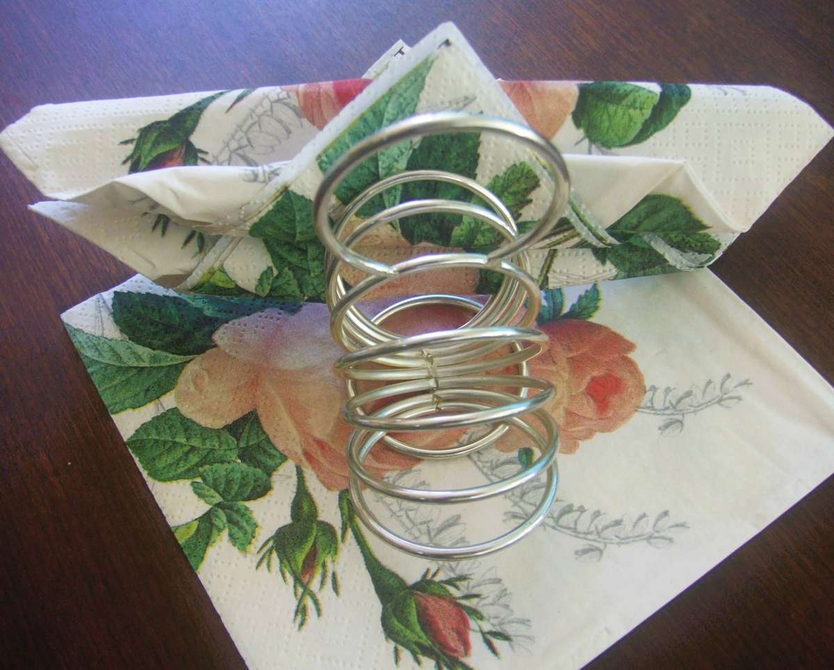 nice EMESS vintage napkin holder ,show stopper