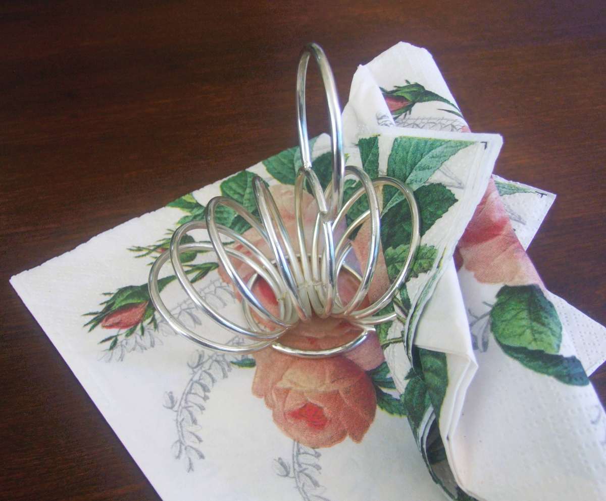 nice EMESS vintage napkin holder ,show stopper