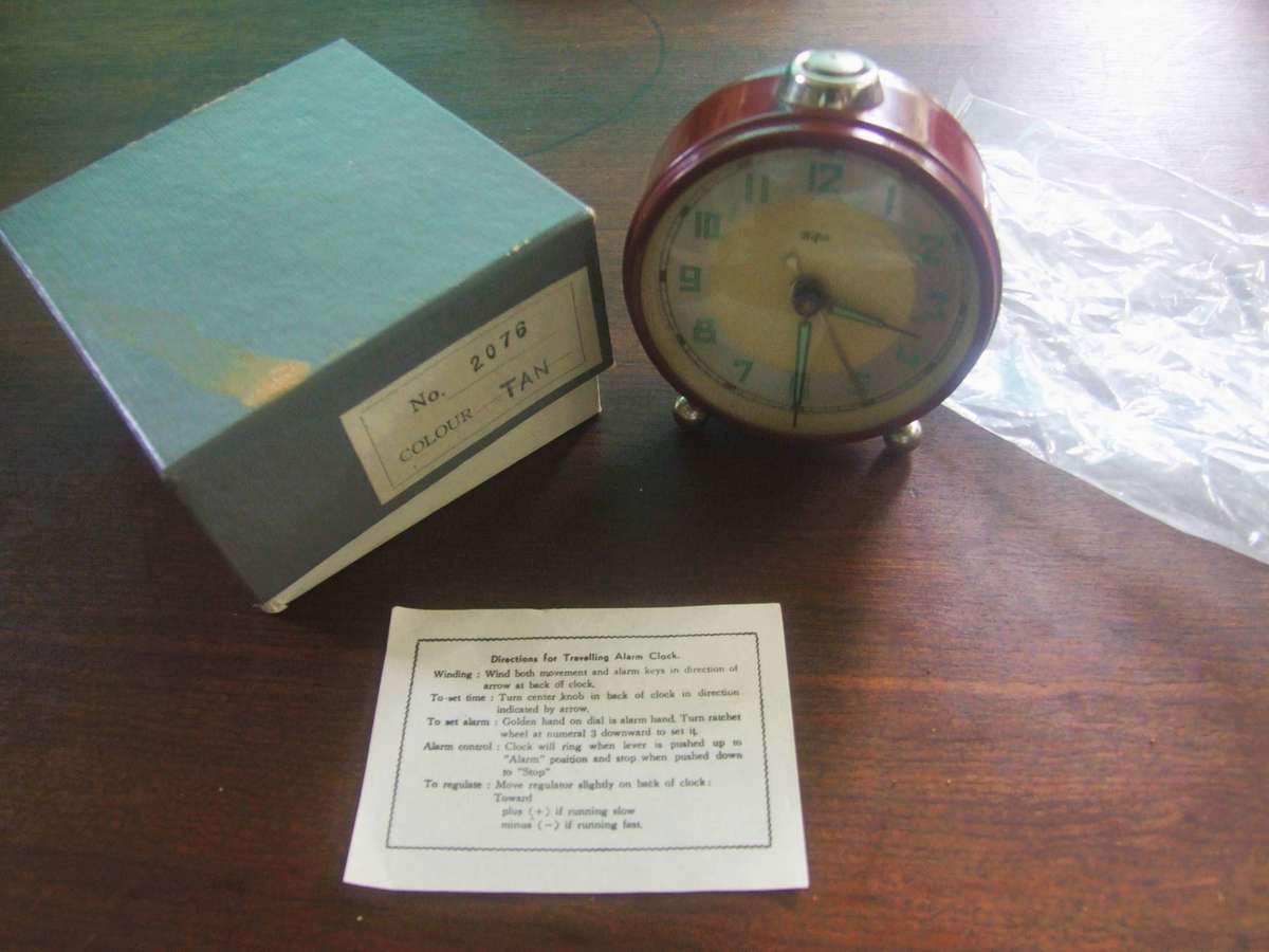 vintage mechanical wind-up clocks from the 1950s1970s Made in WEST Germany