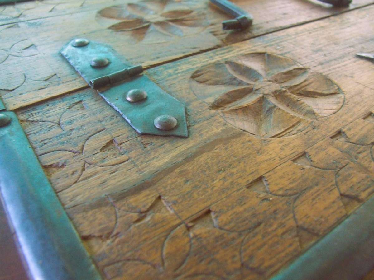 RARE ****1882  Merchant's Cash Box from Shekhawati District, Rajasthan