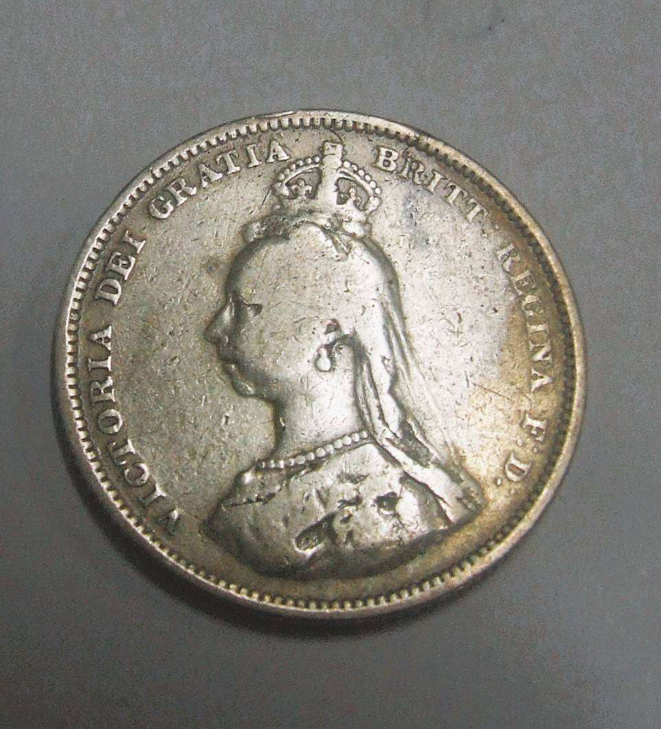 NICE 1887 SILVER SHILLING