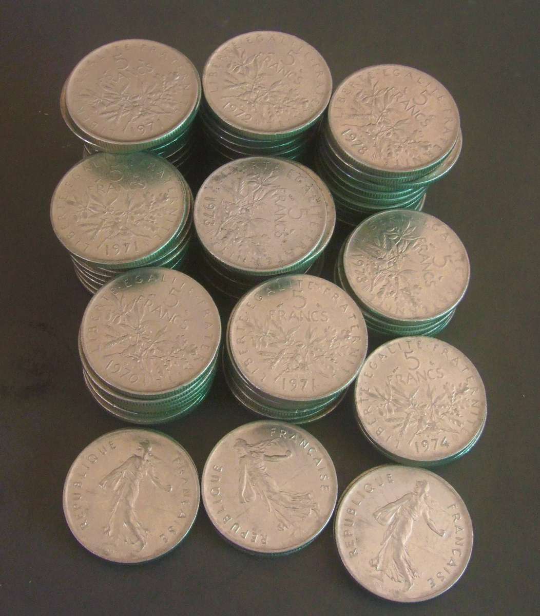 160 VINTAGE 5 Francs signature "O. Roty"