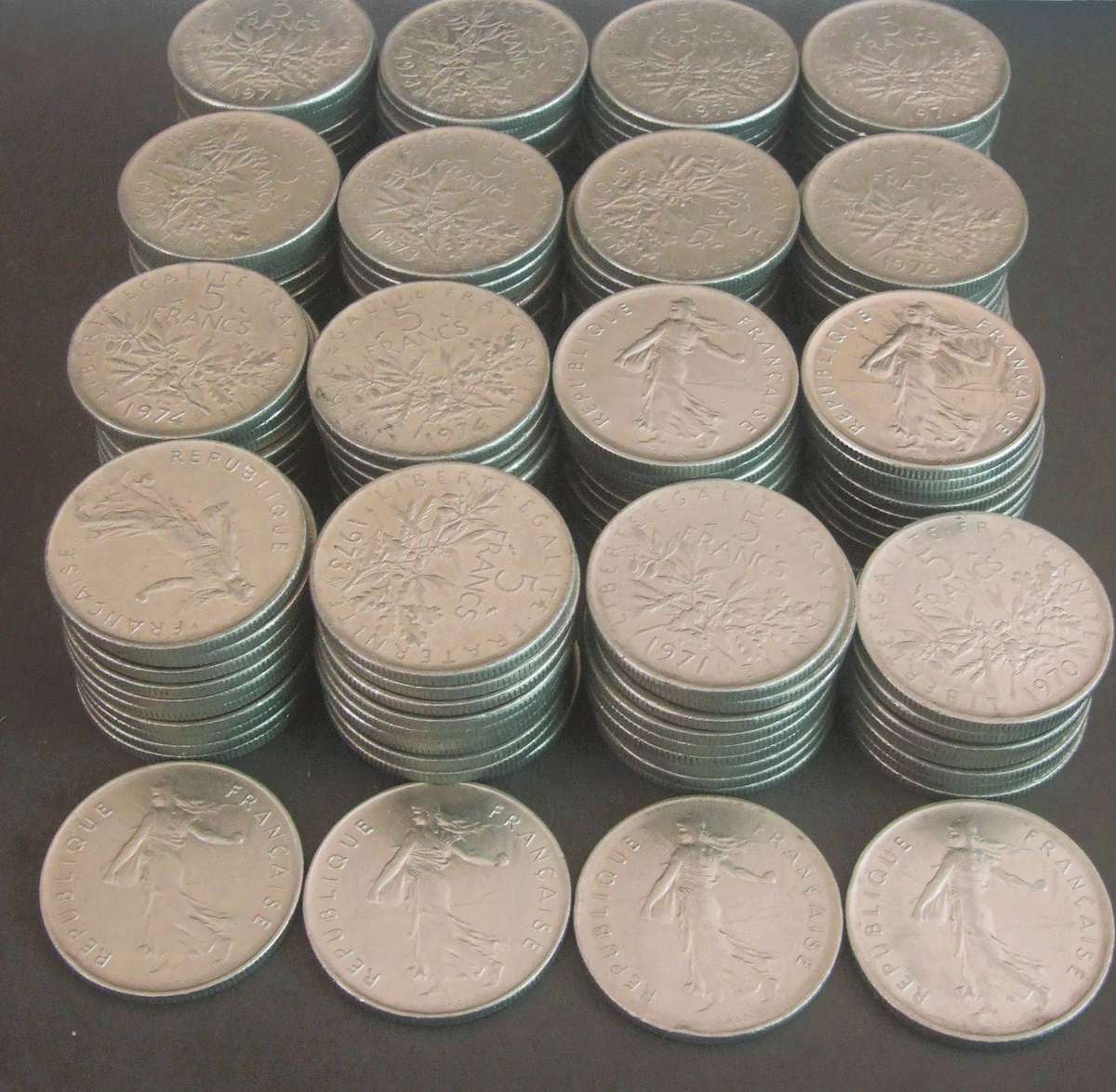 160 VINTAGE 5 Francs signature "O. Roty"