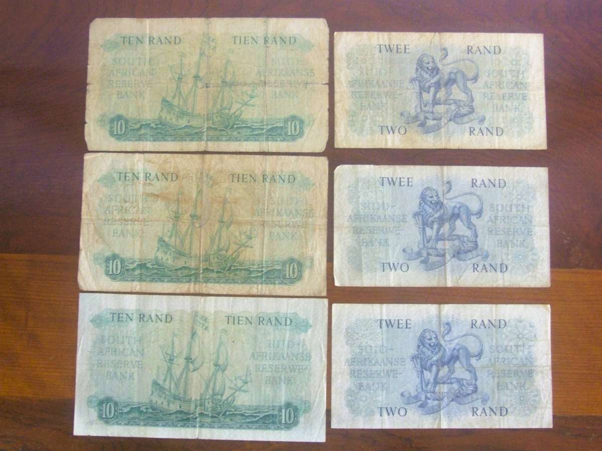 @     6 x vintage S A  notes as 1 lot