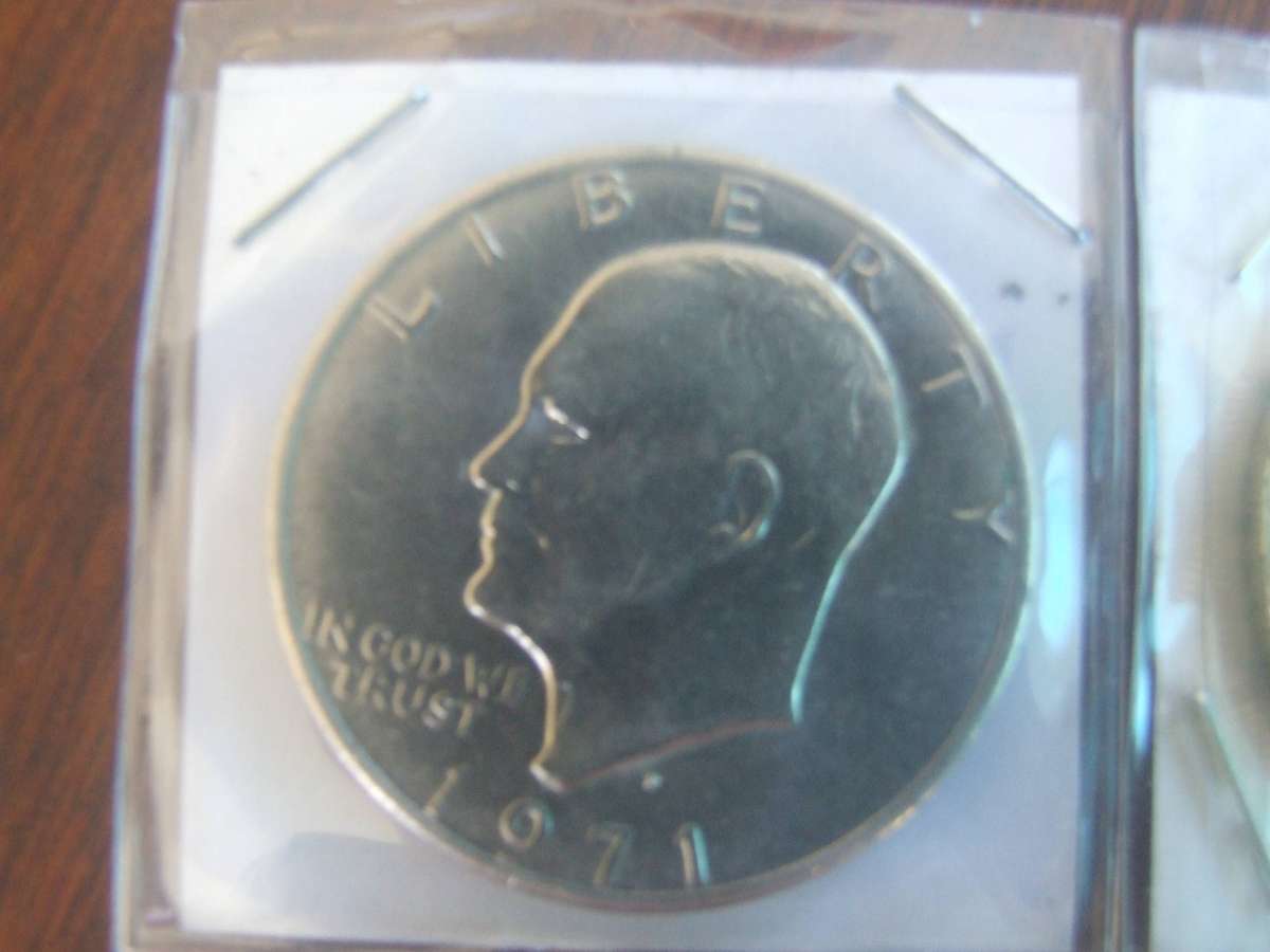 @     3 x Eisenhower dollars as 1 lot