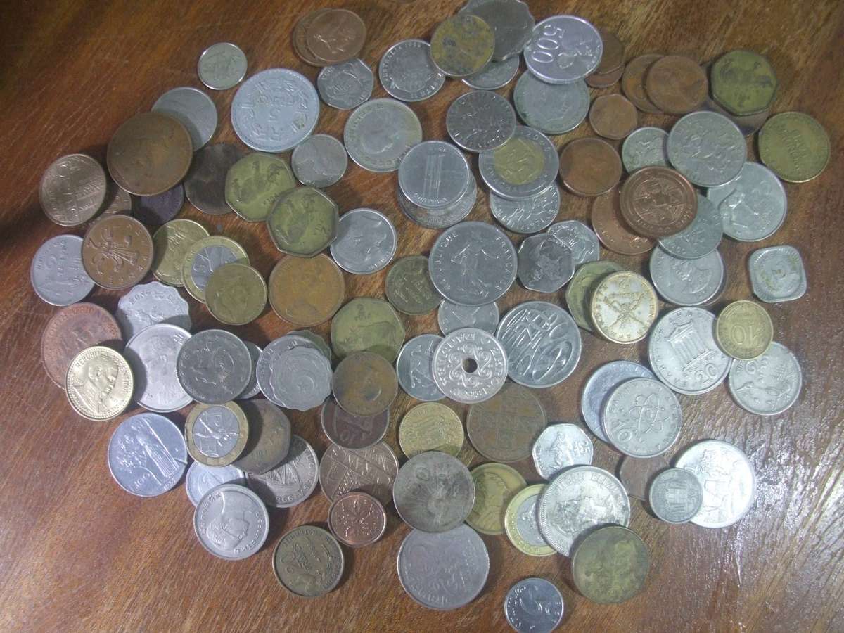 @     BIG LOT WITH OVER 100 NICE WORLD COINS AS 1 LOT