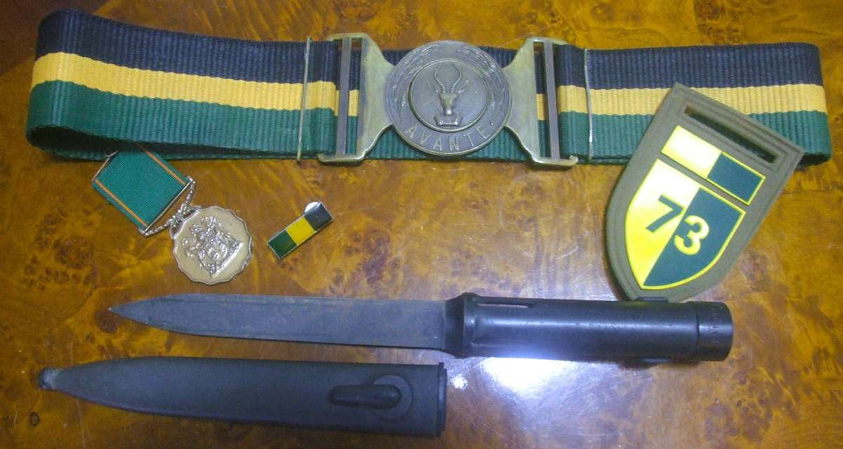 This collection features military memorabilia from the South African Defense Force (SADF)