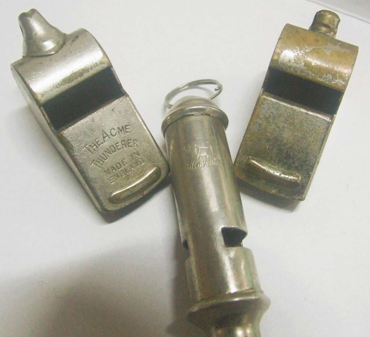 Vintage Acme Thunderer Whistles Collection Made in England Highly Regarded Antiques