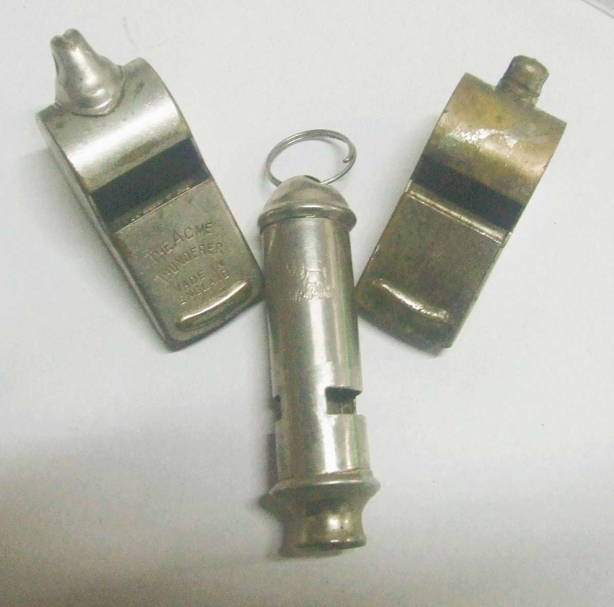 Vintage Acme Thunderer Whistles Collection Made in England Highly Regarded Antiques