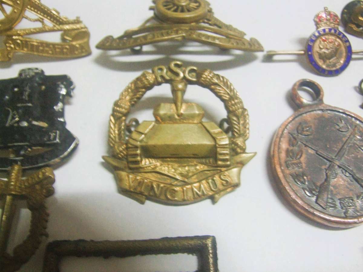 Vintage Military Badges, Pins, Medals - South African & British