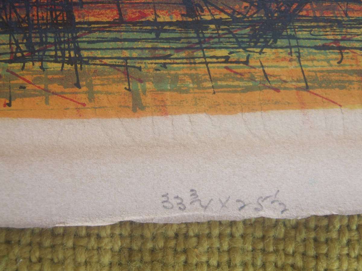 Jean CARZOU , ORIGINAL Lithograph Hand SIGNED  1963