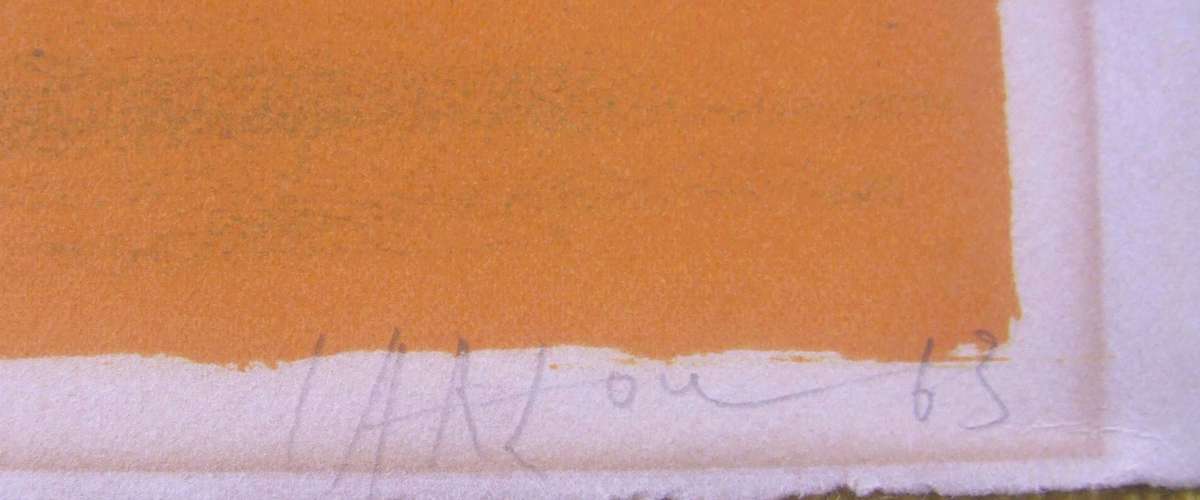 Jean CARZOU , ORIGINAL Lithograph Hand SIGNED  1963