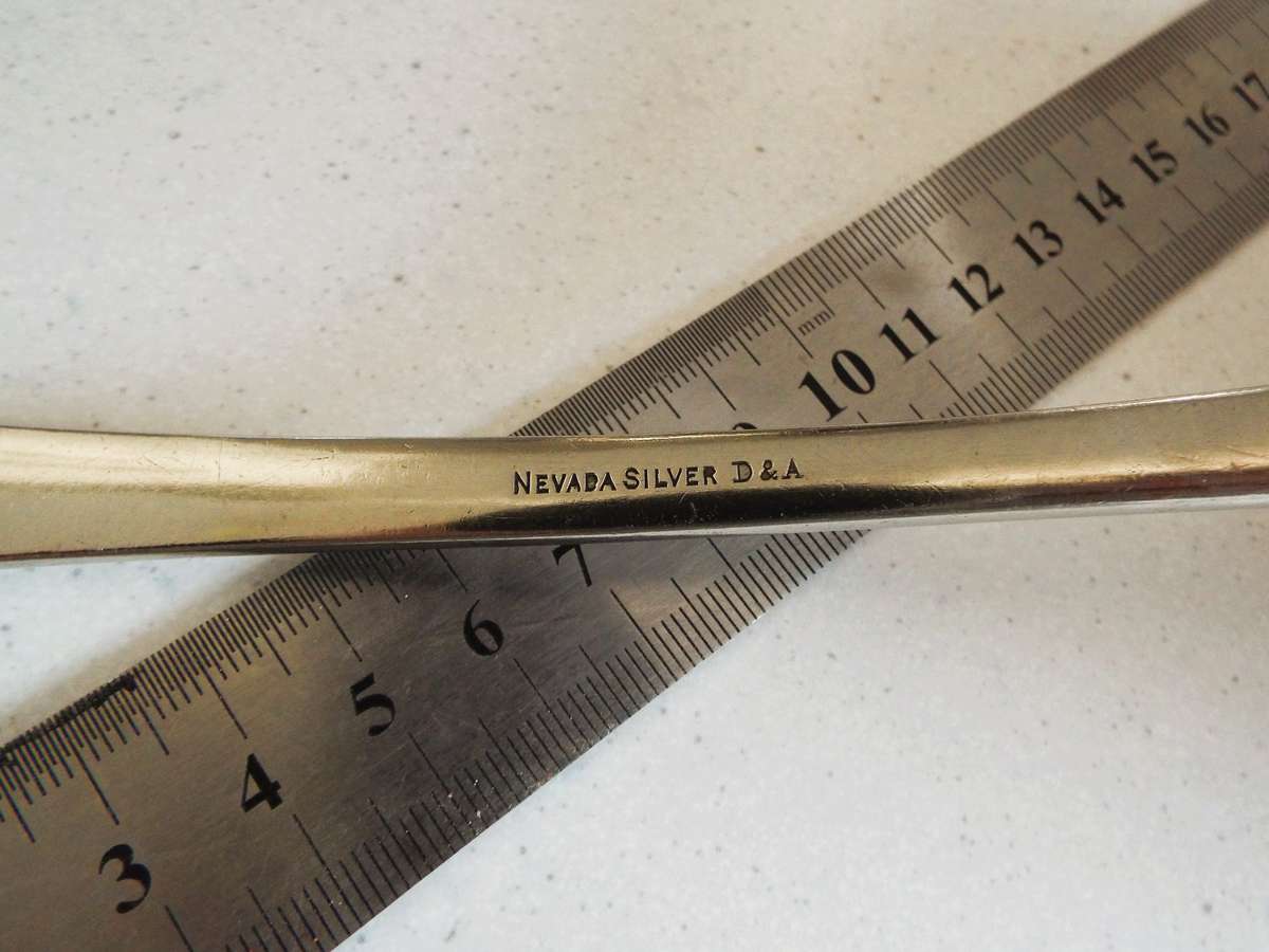 RARE ANTIQUE  Nevada Silver SPOON AND VINTAGE SOUP TOURINE