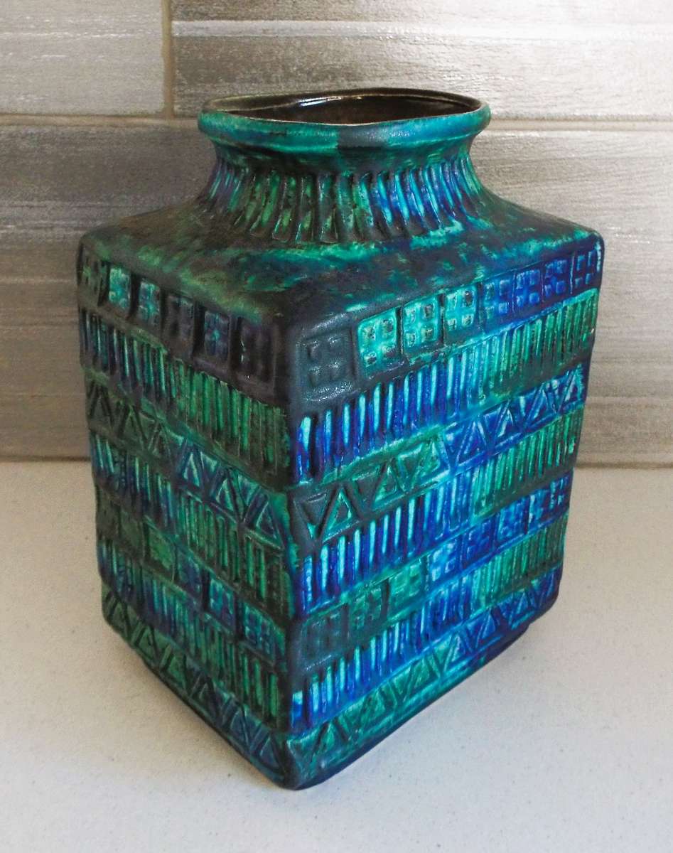 RARE Vintage Bay Vase Bodo Mans Pottery West Germany