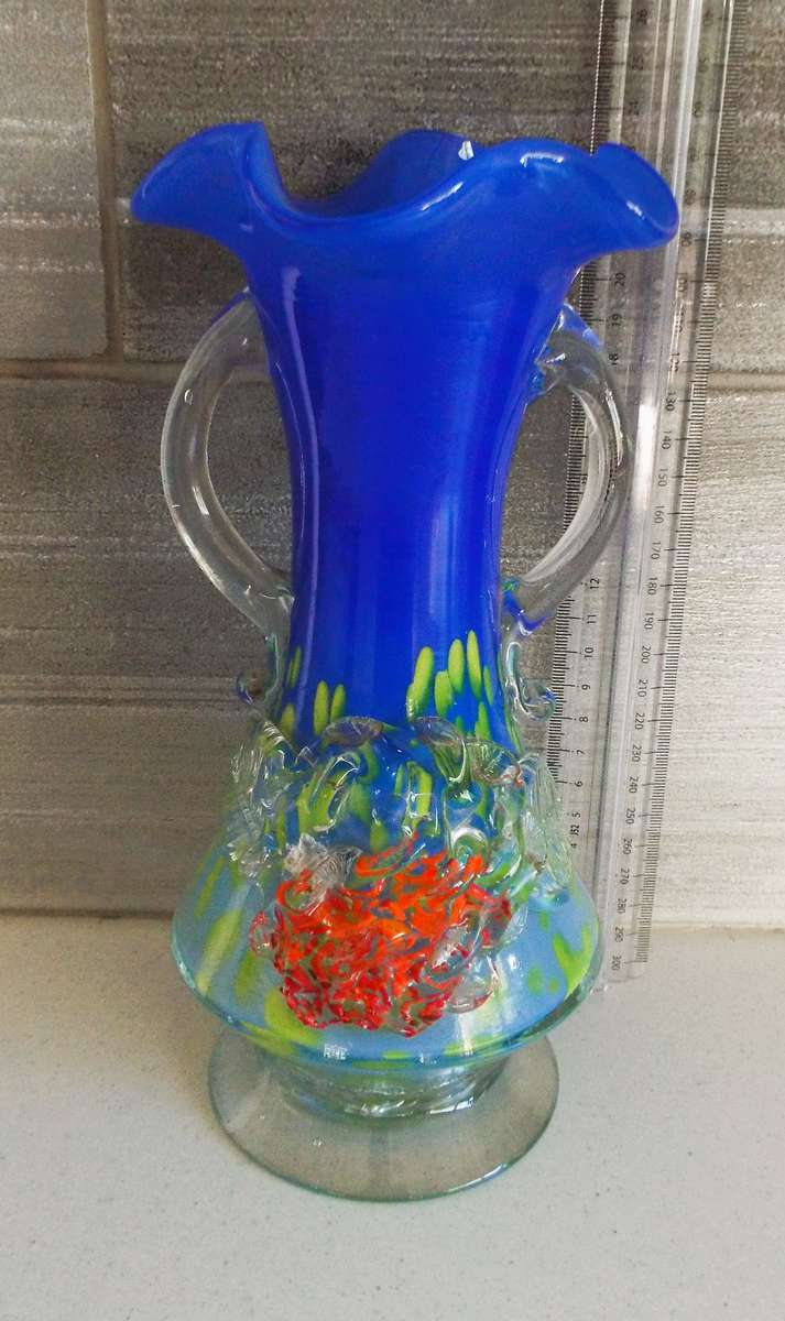 vintage Murano  art glass vase ,, C1960's
