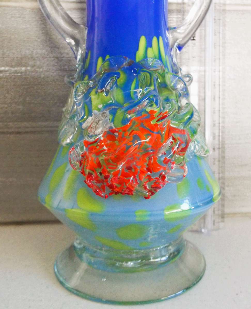 vintage Murano  art glass vase ,, C1960's