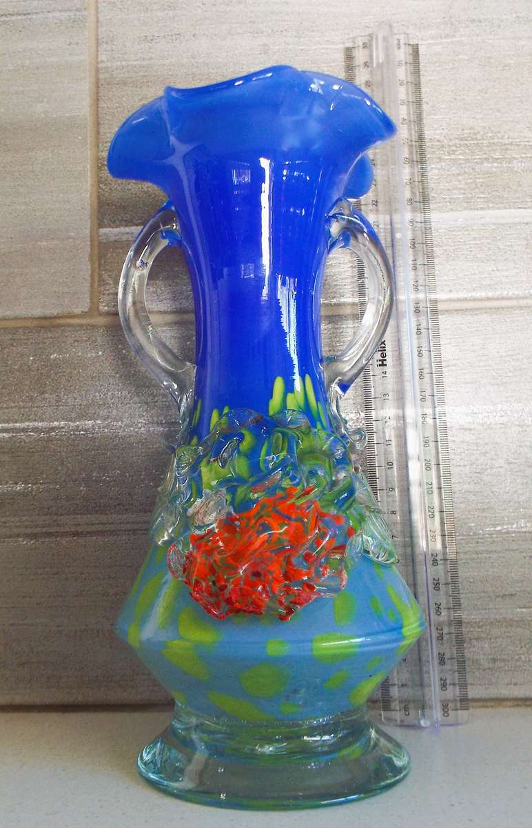 vintage Murano  art glass vase ,, C1960's