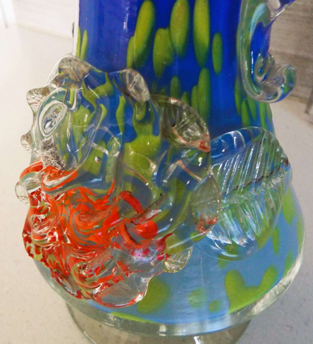 vintage Murano  art glass vase ,, C1960's