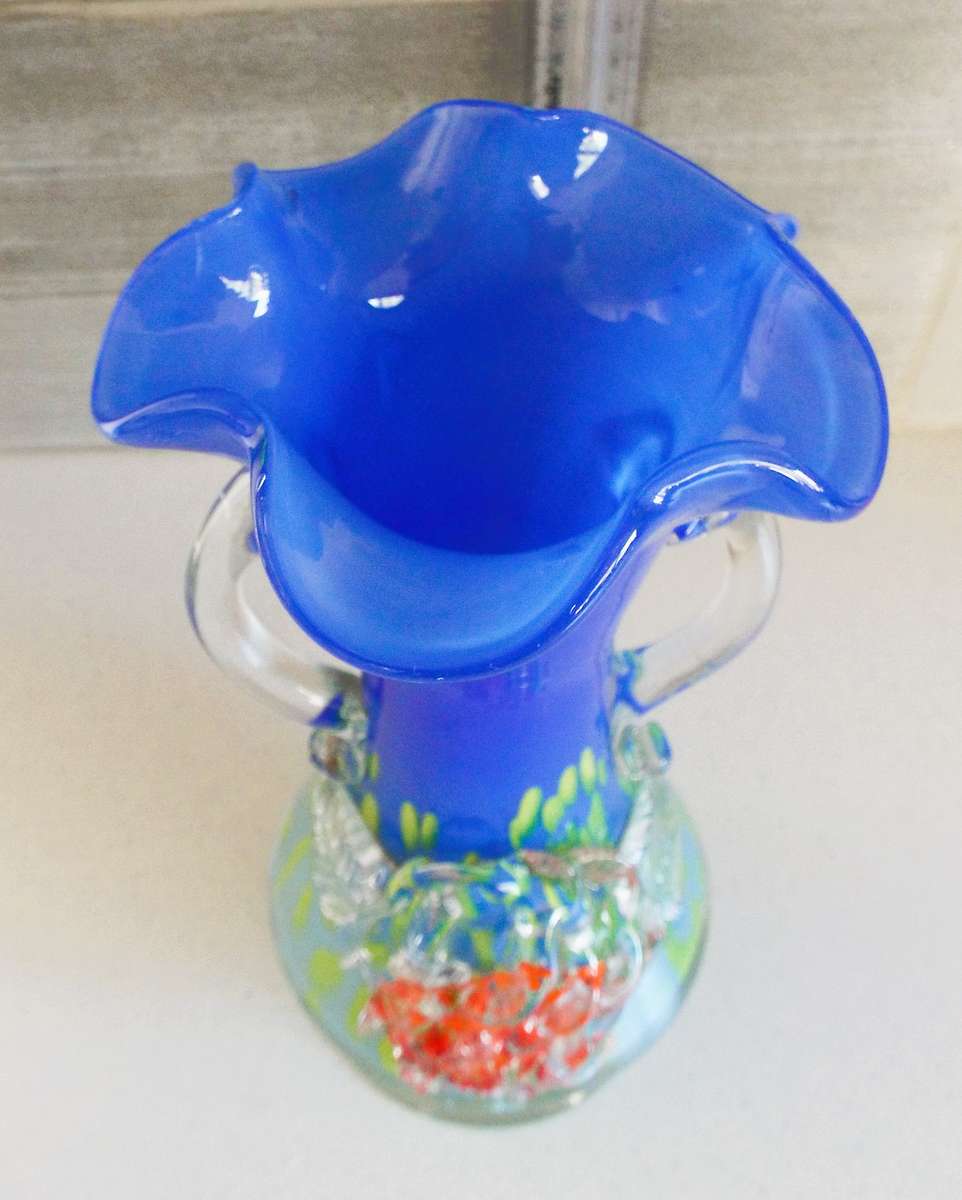 vintage Murano  art glass vase ,, C1960's