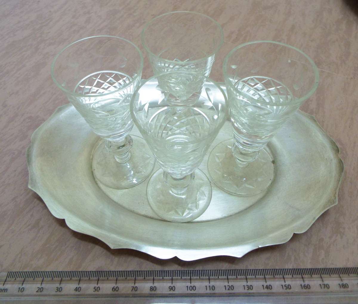 vintage ,,Nice lot of 5 items  crystal glass