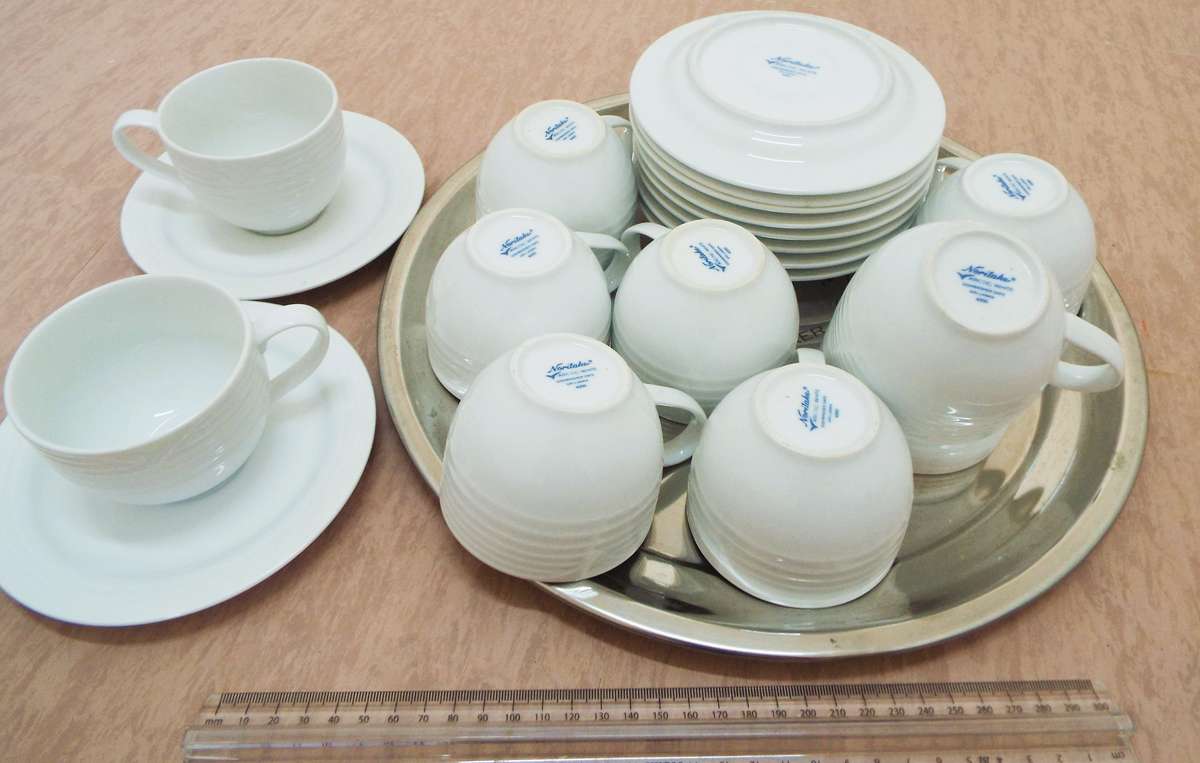 vintage ,,Nice lot of 20 items  Noritake 10 coffee cups and sources as 1 lot