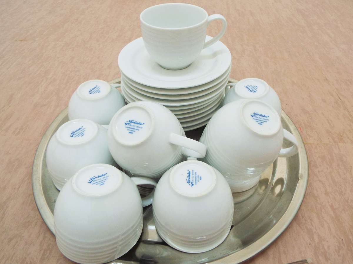 vintage ,,Nice lot of 20 items  Noritake 10 coffee cups and sources as 1 lot