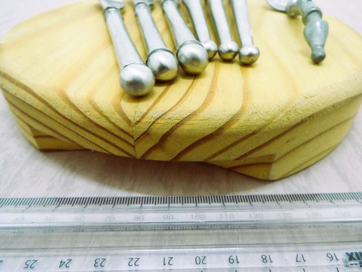 vintage ,,Nice CHEES BOARD WITH CUTLERY  as 1 lot