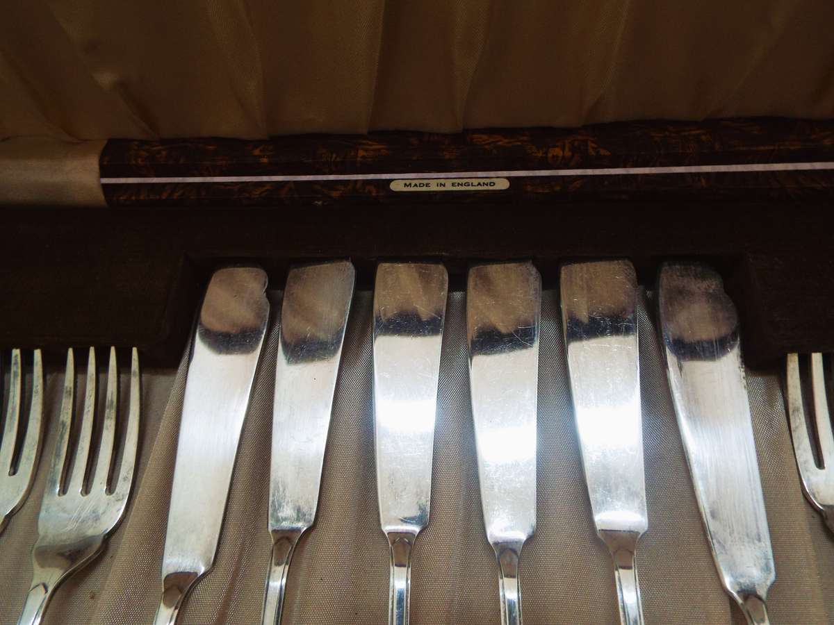 vintage ,,Nice Fish  cutlery set IN BOX